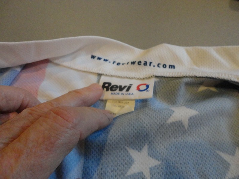 Statue Liberty Revi Wear BIKE Riding Cycling 3/4 Zip Polyester Shirt USA Size M gallery