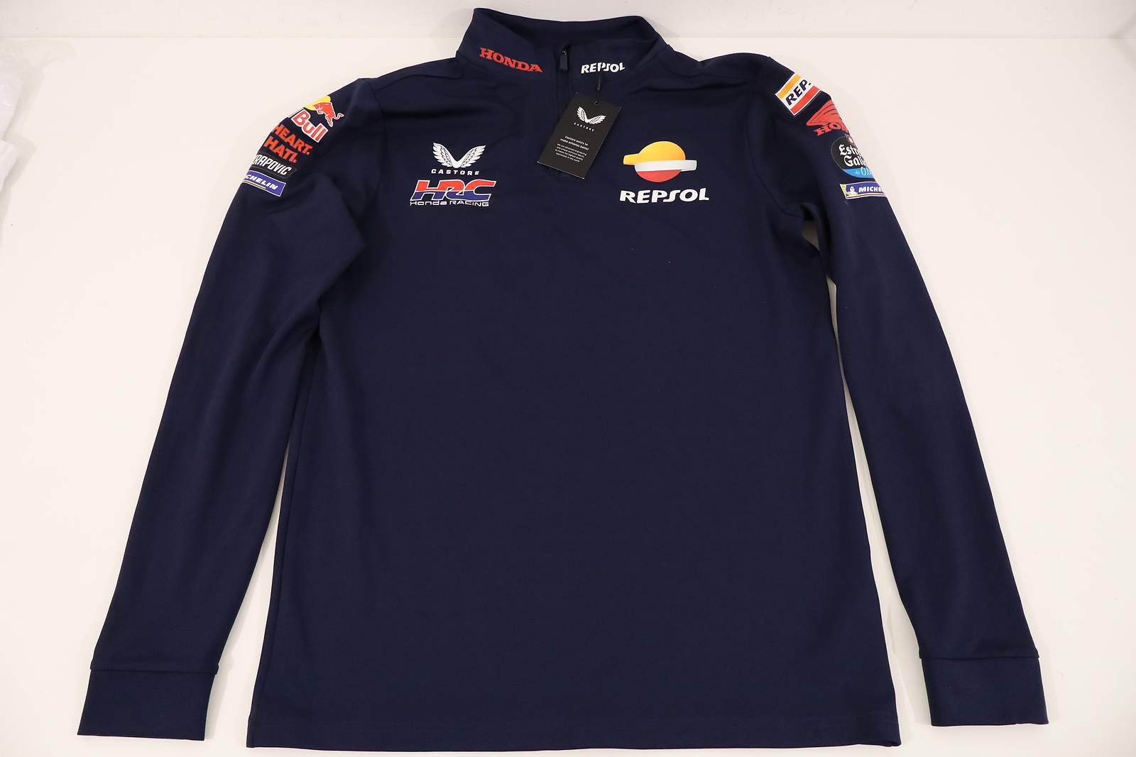 Castore HRC Honda Racing 1/4 Zip Top BNWT Peacoat S gallery