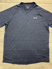 Under Armour Tech Shirt Mens Medium Blue Long Sleeve Athletic Performance
