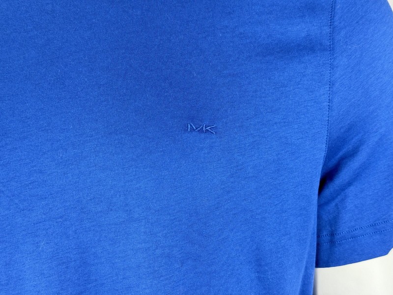 Michael Kors Short Sleeve Tee Mens M NWT $60 Crew Neck Stretch Cotton Blue gallery