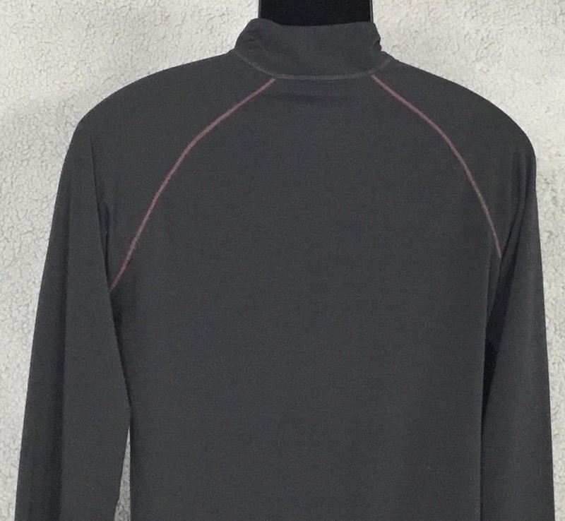 Paradox Merino Blend Shirt Mens Large Black 1/4 Zip Mock Neck Base Layer Sport gallery