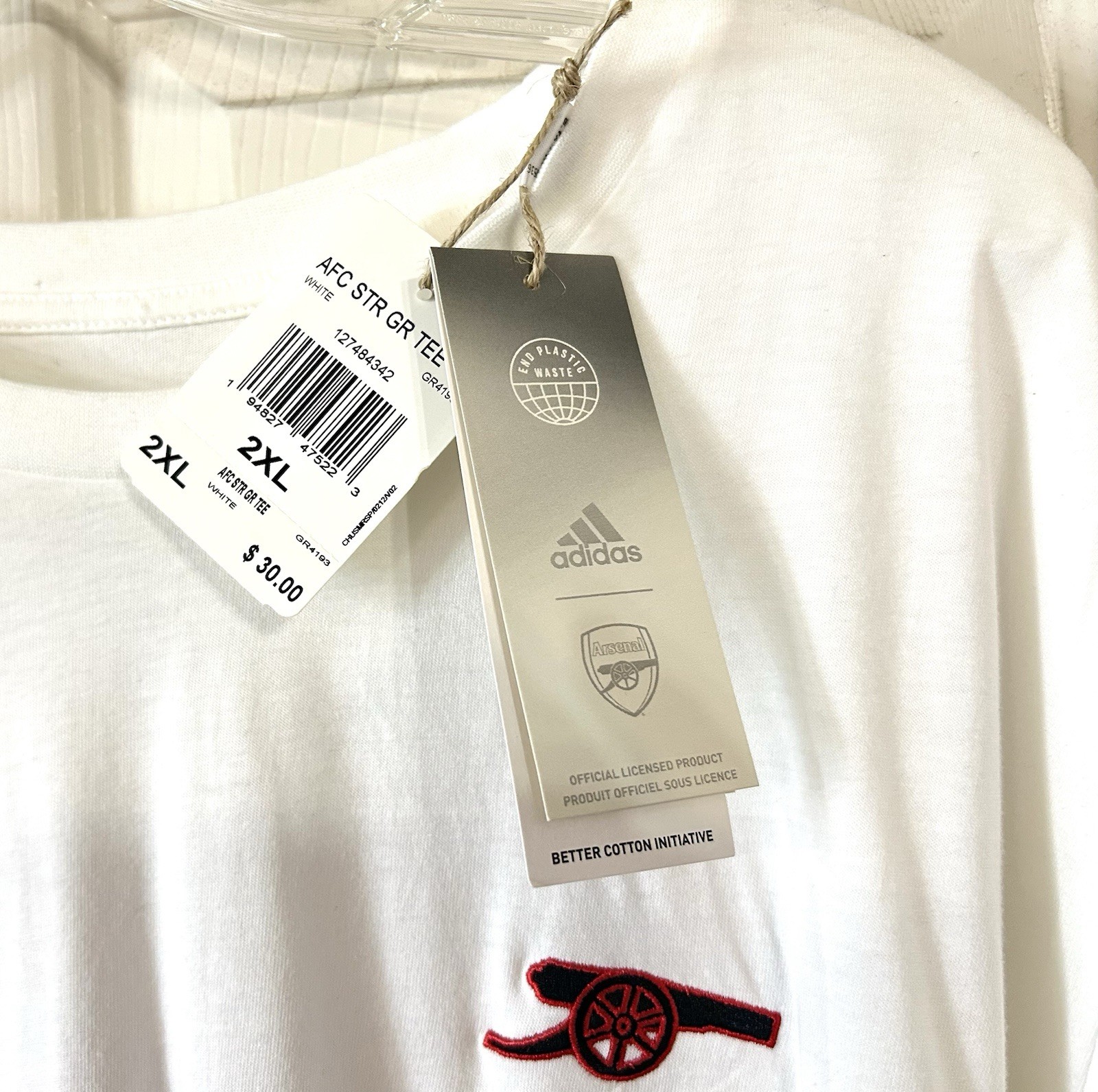 The Arsenal FC Adidas XXL Travel Graphic T-shirt Cannon Premier League gallery