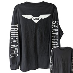 Diamond Supply Co Black Long Sleeve Skateboard Shirt Truck MFG Graphic Tee Large