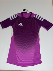 Adidas T25 GK Men’s S Slim Fit Jersey Soccer Goalie purple aeroready $110