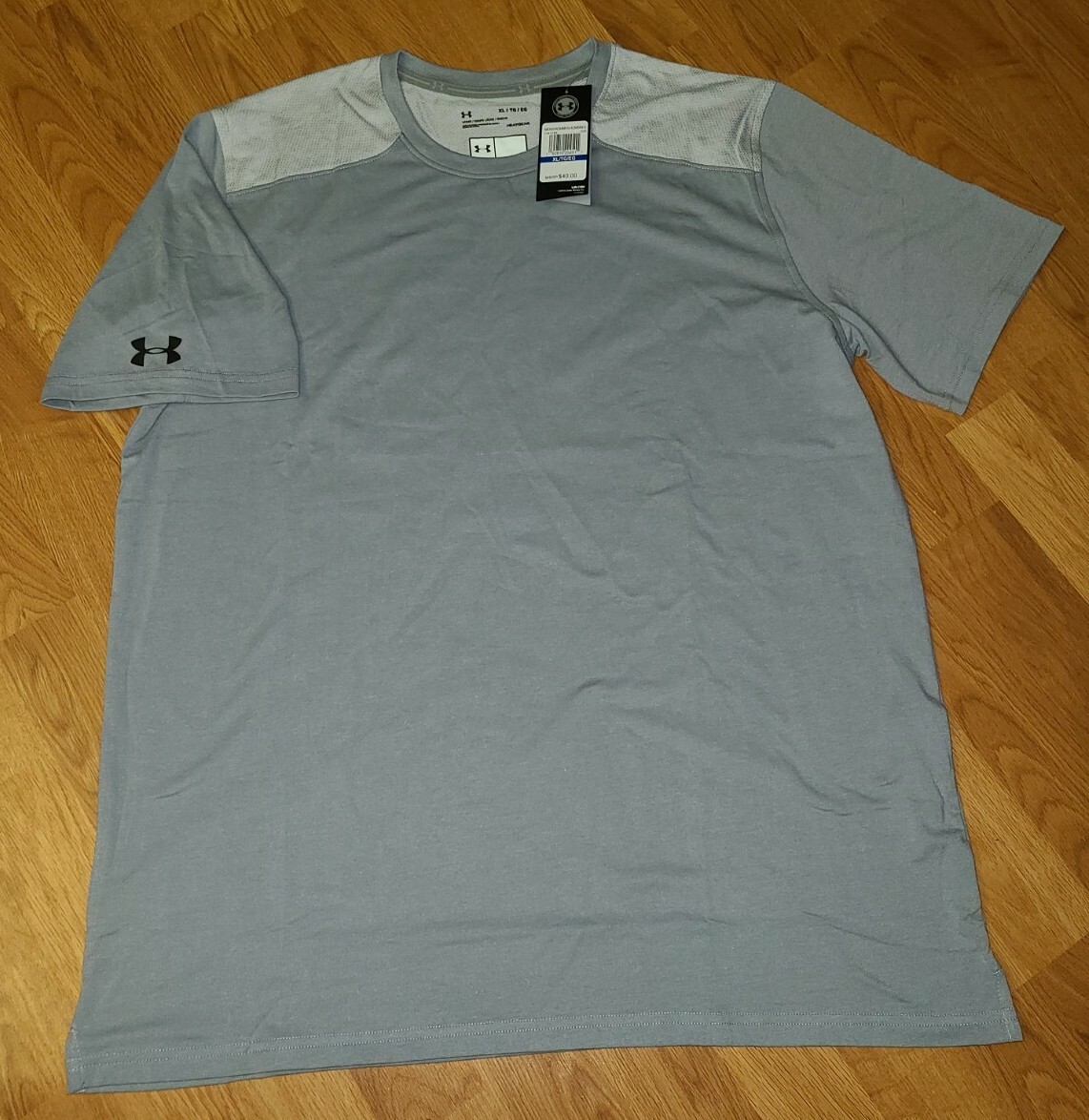$40 Under Armour Men's XL Sportstyle Stadium Short Sleeve Shirt 1343185 Gray NWT gallery