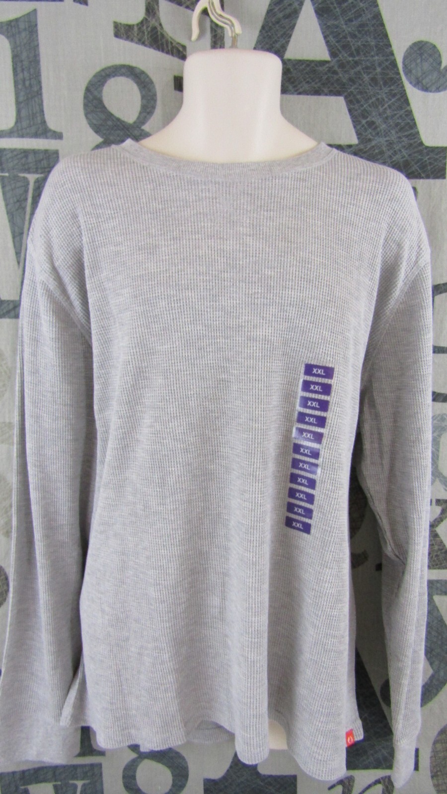 New American Outdoorsman Men 2XL Light Grey Heather Thermal Shirt Stretch $40 gallery