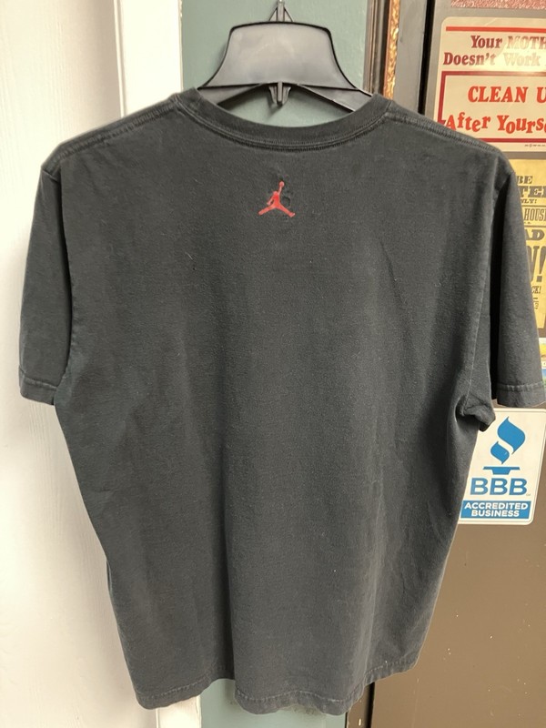 Nike Air Jordan Red And Black T-shirt With Jumpman Logo On Front - Size L - 90s gallery