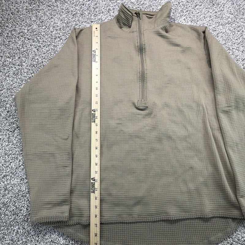 US Army Gen 3 Mid Weight Cold Weather Shirt Men XL Long Tan Thermal Waffle gallery