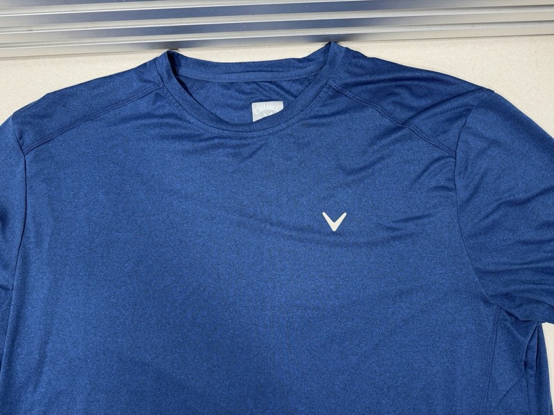 Callaway Men’s Opti Dri Long Sleeve Golf Shirt Size Large in Blue gallery