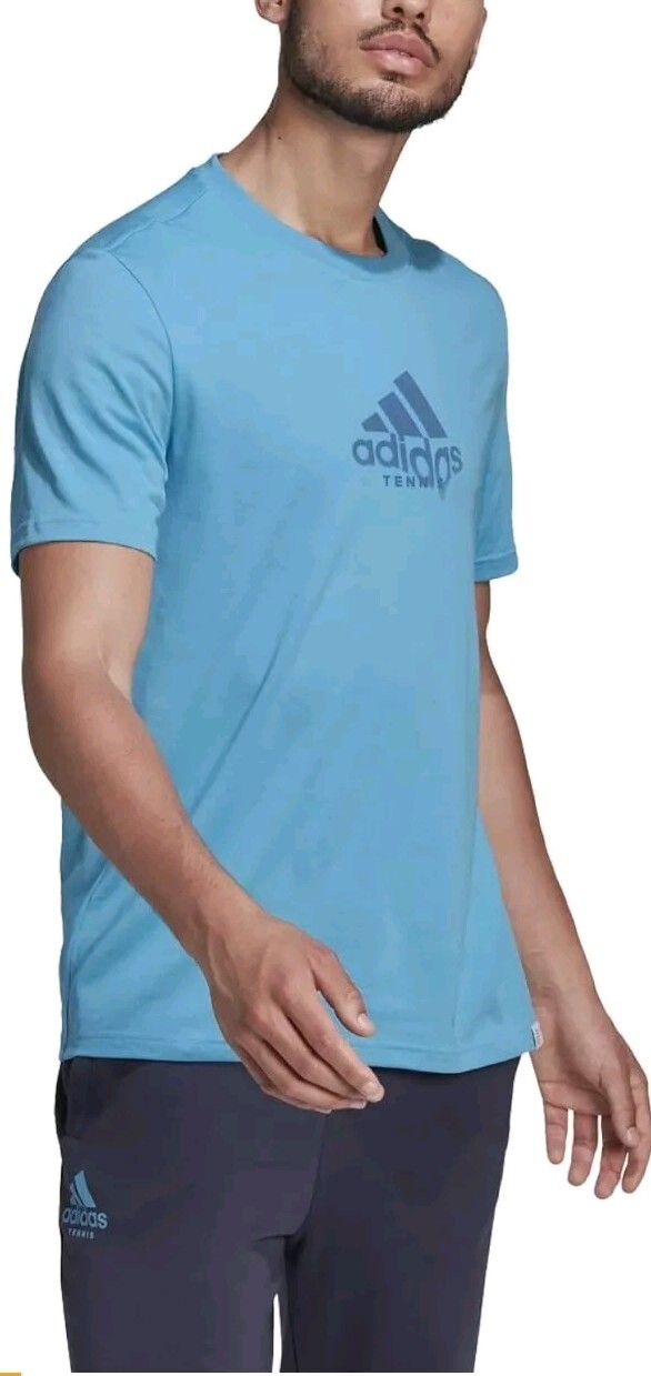 Mens Adidas Game Set Match Tennis T-Shirt Size Small gallery