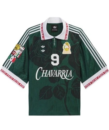 Willy Chavarria Adidas Mexico Soccer Jersey - Size M - Green - KU7803