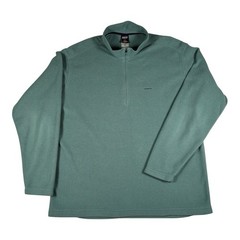 Vintage 04 Patagonia Mens L Green Capilene EW Fleece 1/4 Zip Pullover Y2K READ