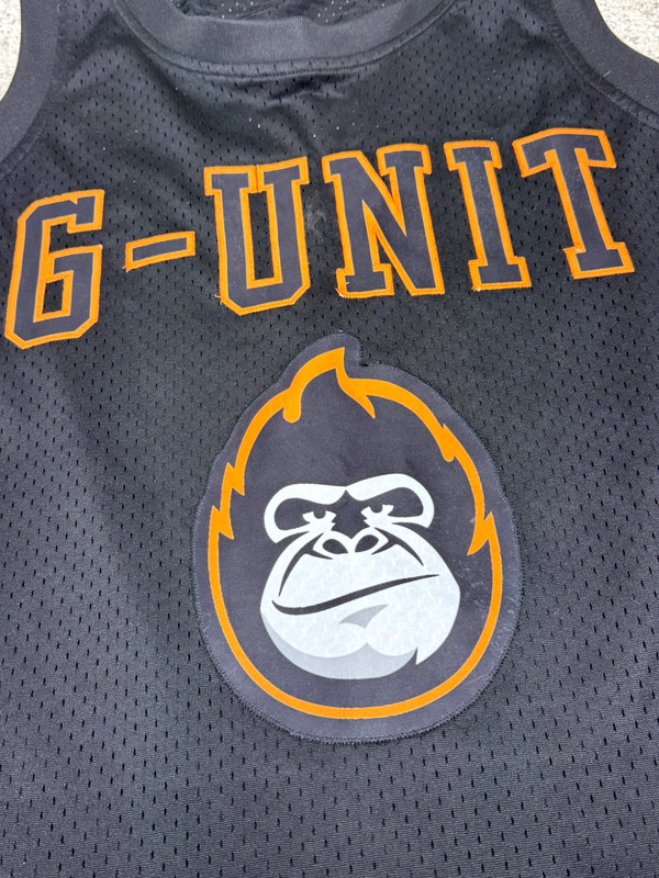 G Unit Booker 1 Basketball Jersey Mens L Black Mesh Gorilla Logo - LARGE gallery