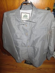 Men’s Tall Woods Element Wear Gray Fishing Shirt Vent Back M Very Good Condition