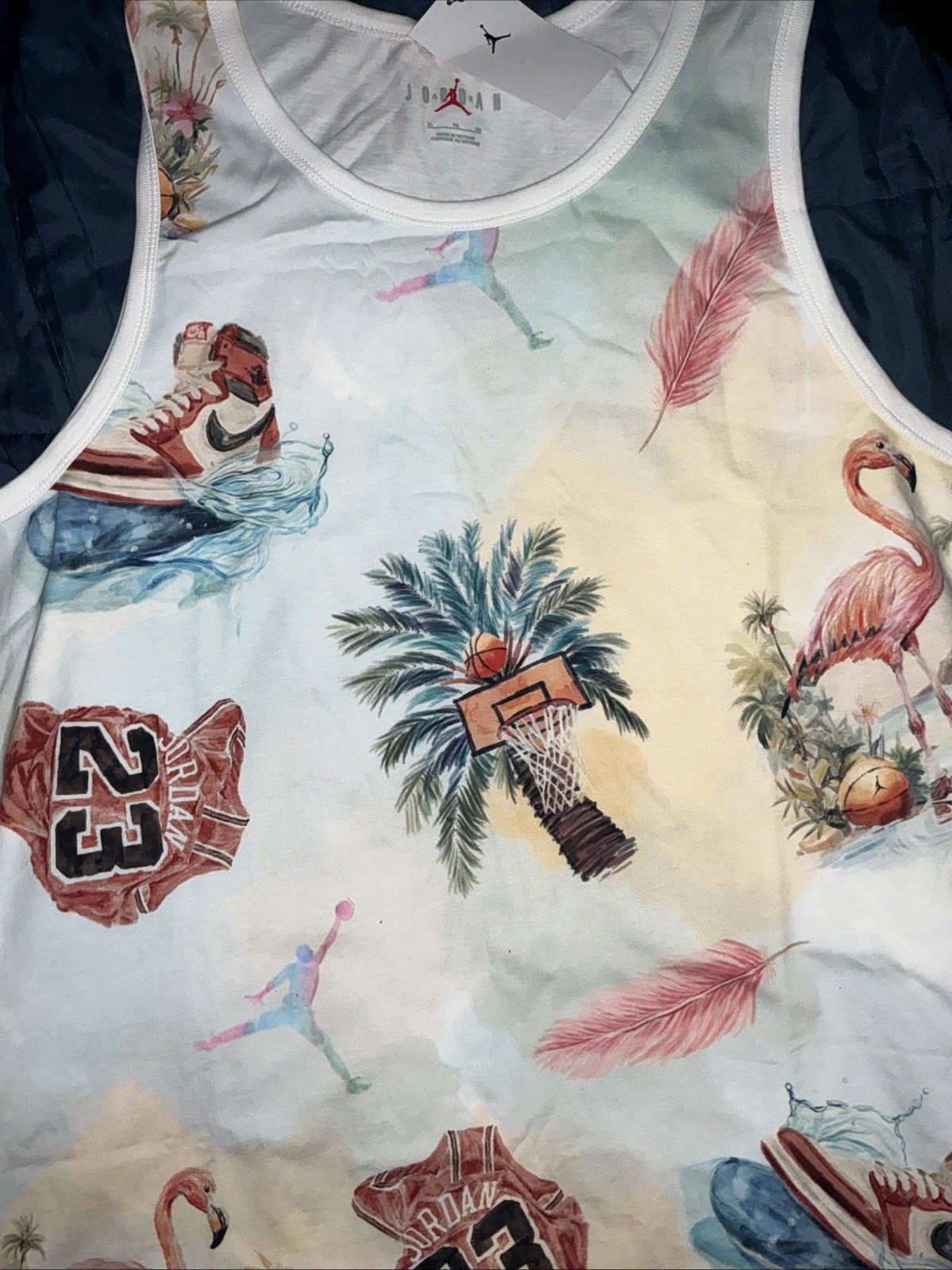 Nike Air Jordan Flight Essentials Flamingo Tank Top Men's Size XL HJ2403-100 gallery