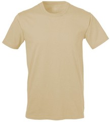 GI Soffe Dri Performance Short Crew T Shirt SAND Cotton MEDIUM 2pack