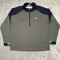 Zero Restriction 1/4 Zip Pullover Men 2XL XXL Z425 Performance Golf Gray L1016