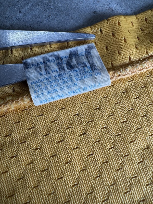 1980s Yellow Champion Mesh Jersey Size XL gallery
