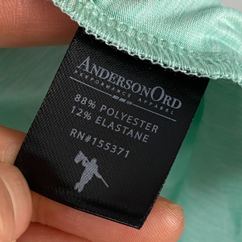 Anderson Ord Golf Hightower 1/4 Zip Pullover Mens XXL Mint Green gallery