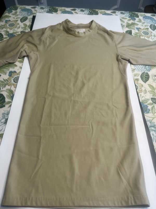 5.11 Tactical Compression Tan Short Sleeve Tee Shirt Sz M gallery