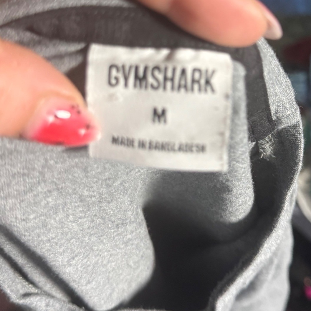 Gymshark Mens Gray Logo Short Sleeve Training T Shirt Medium gallery
