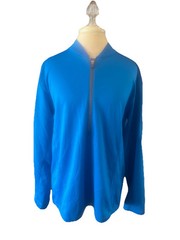 OGIO Men’s Pullover Half Zip Size Large Color Blue Long Sleeve 100% Polyester