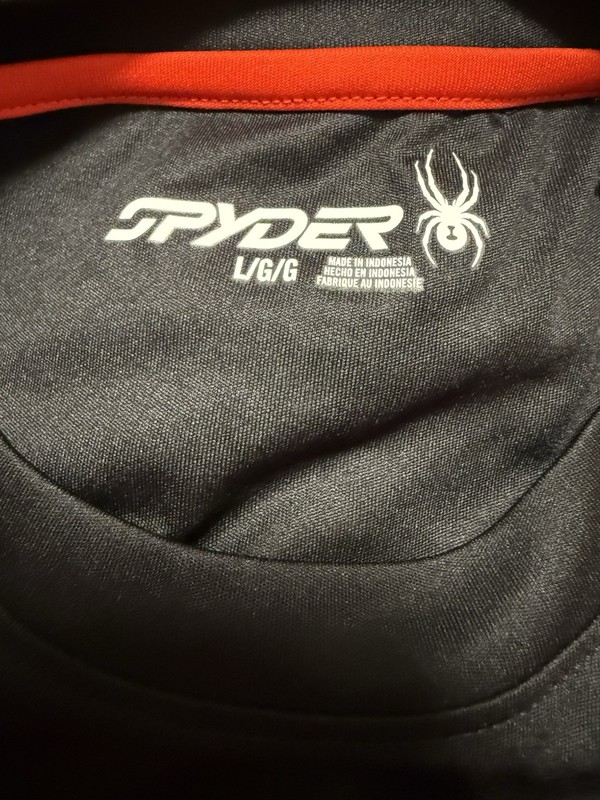 Spyder Active Lightweight L/S Crew Neck Shirt Black Adult Large See Measurements gallery