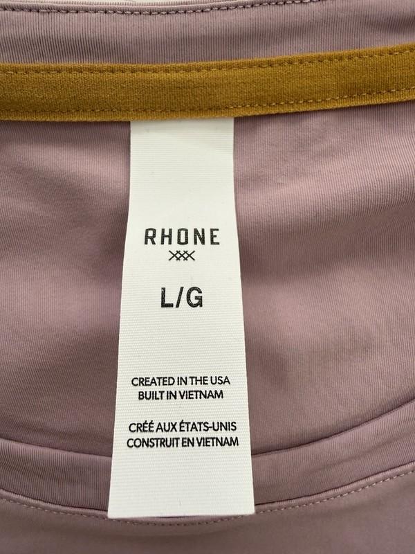 Rhone Extra Mile Running/Performance/Athletic Tee Men’s Large Discreet Mauve NWT gallery