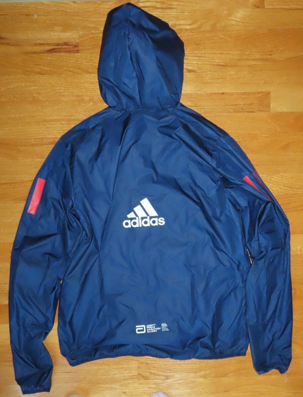 April 2020 Adidas 124th B.A.A. BOSTON MARATHON (MED) Running Hooded Jacket Tags gallery