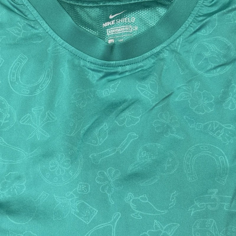 Nike Shield Golf Crewneck Lined Wind Sweatshirt Top Men’s XXL Green Good Luck gallery