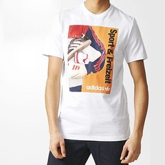 Adidas Originals 70s CATALOG TEE Trefoil Graphic Shirt superstar Samba~Men sz Lg