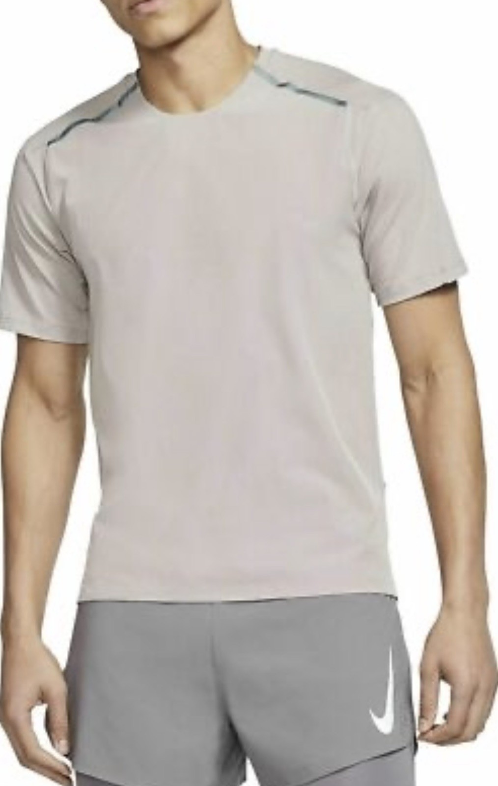 Nike Tech Pack Short-Sleeve Running Top Tan BV5713-218 Men's Size Small NEW gallery