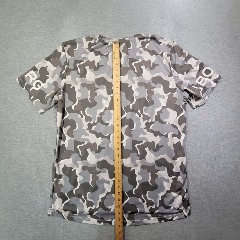 Bjorn Borg T Shirt Mens 2XL Gray Camo Crew Neck Stretch Gym Workout Logo gallery