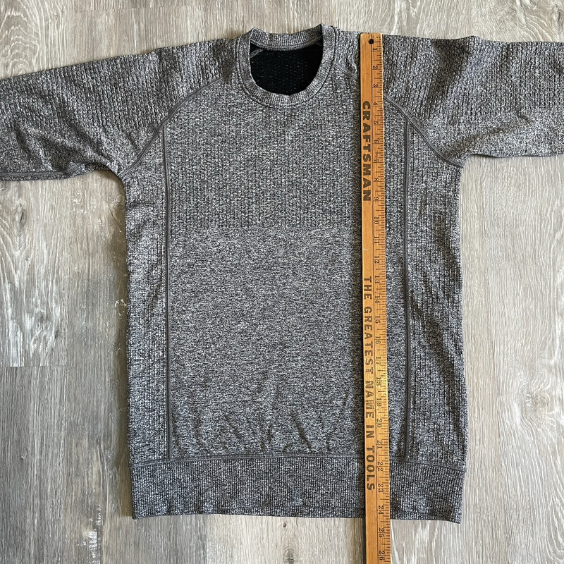 Lululemon Engineered Warmth Long Sleeve Crew Mens XS Gray Merino Wool Blend gallery