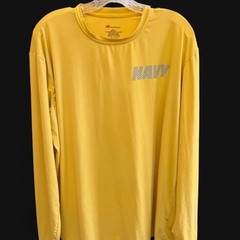 New Balance US Navy PT Shirt Long Sleeve Yellow Reflective Men’s XL