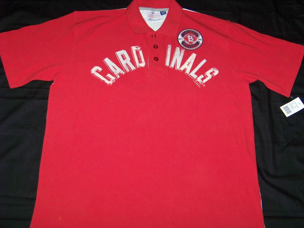 G-III Sport By Carlton Banks St Louis Cardinals Men's Polo Shirt NWT