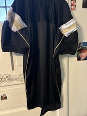 Augusta Sportswear Men’s 3XL Black Gold White Mesh Jersey V-Neck Short Sleeve