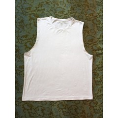 Alo Yoga Triumph Muscle White men’s Tank Size XL Soft Jersey Fabric lightweight