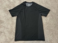 Fabletics Performance Shirt Men M Black Training Day Tee Athleisure Workout SS