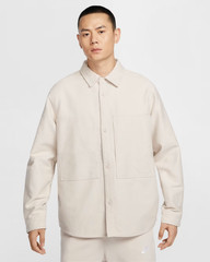 Nike Life LS Chamois Field Shirt Light Orewood Oversized Large NEW $145