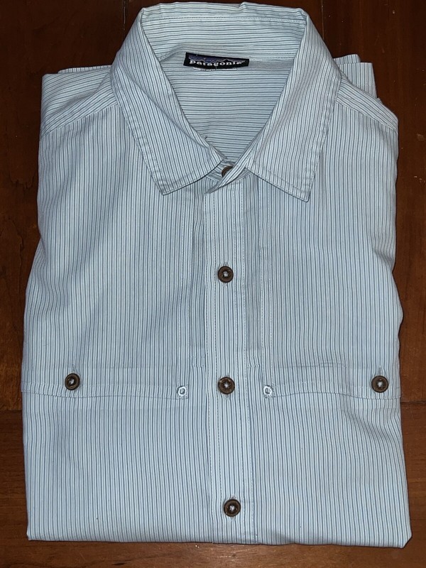 RARE Vintage Patagonia Lightweight Casual Long Sleeve Button Shirt. Y2K Large XL gallery
