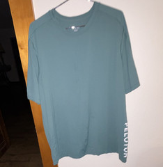Peloton Men’s Green Short Sleeve Crew Neck Stretch Cycling T-Shirt Logo Size L