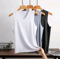 Men’s Ice Silk Tank Top Sleeveless Muscle Shirt Gym Workout Quick Dry Running
