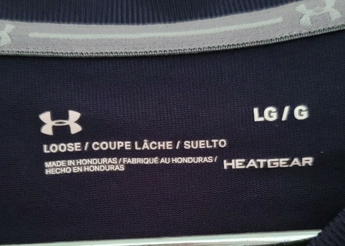 Under armour- heat gear mens navy/nautical T-shirt, size LG, color dark blue gallery