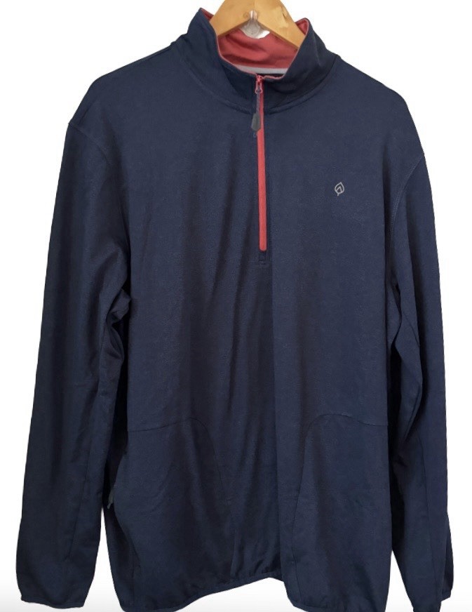 Aspen 1/4 Zp Men’s Performance Pullover MN XL Blue Heather Athleisure Outdoor