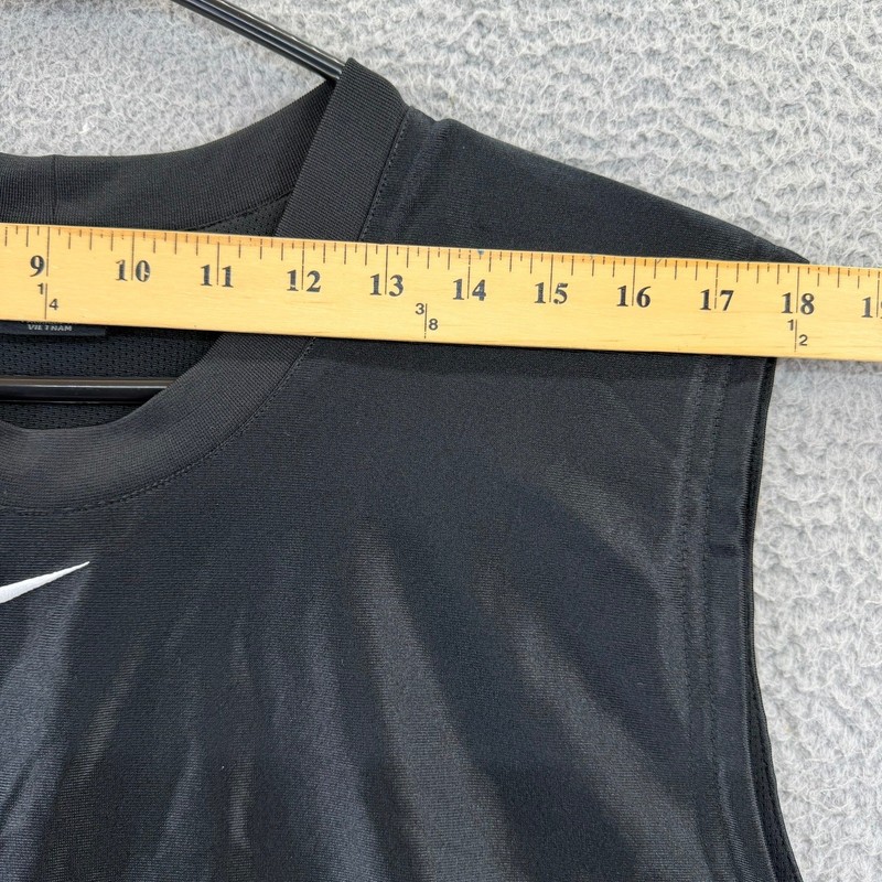 Nike Mens XL Black Sleeveless Basketball Jersey Mesh Athletic Tank Top RN56323 gallery