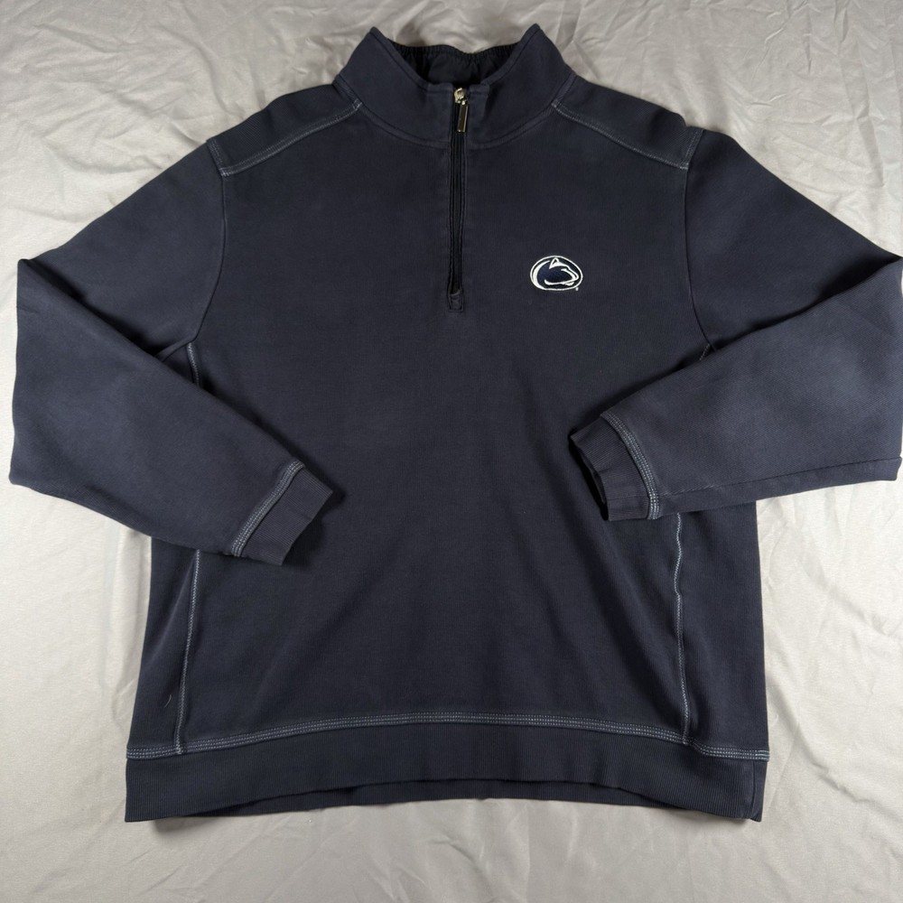 Tommy Bahama Penn State University Pullover Mens 1/4 Zip Size XL