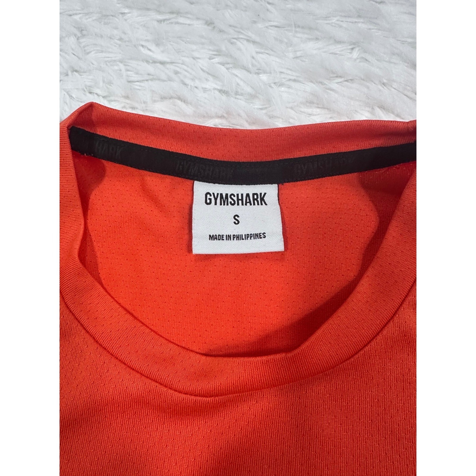 Gymshark Mens Arrival Short Sleeve T-Shirt Small Orange Activewear A2A1K gallery