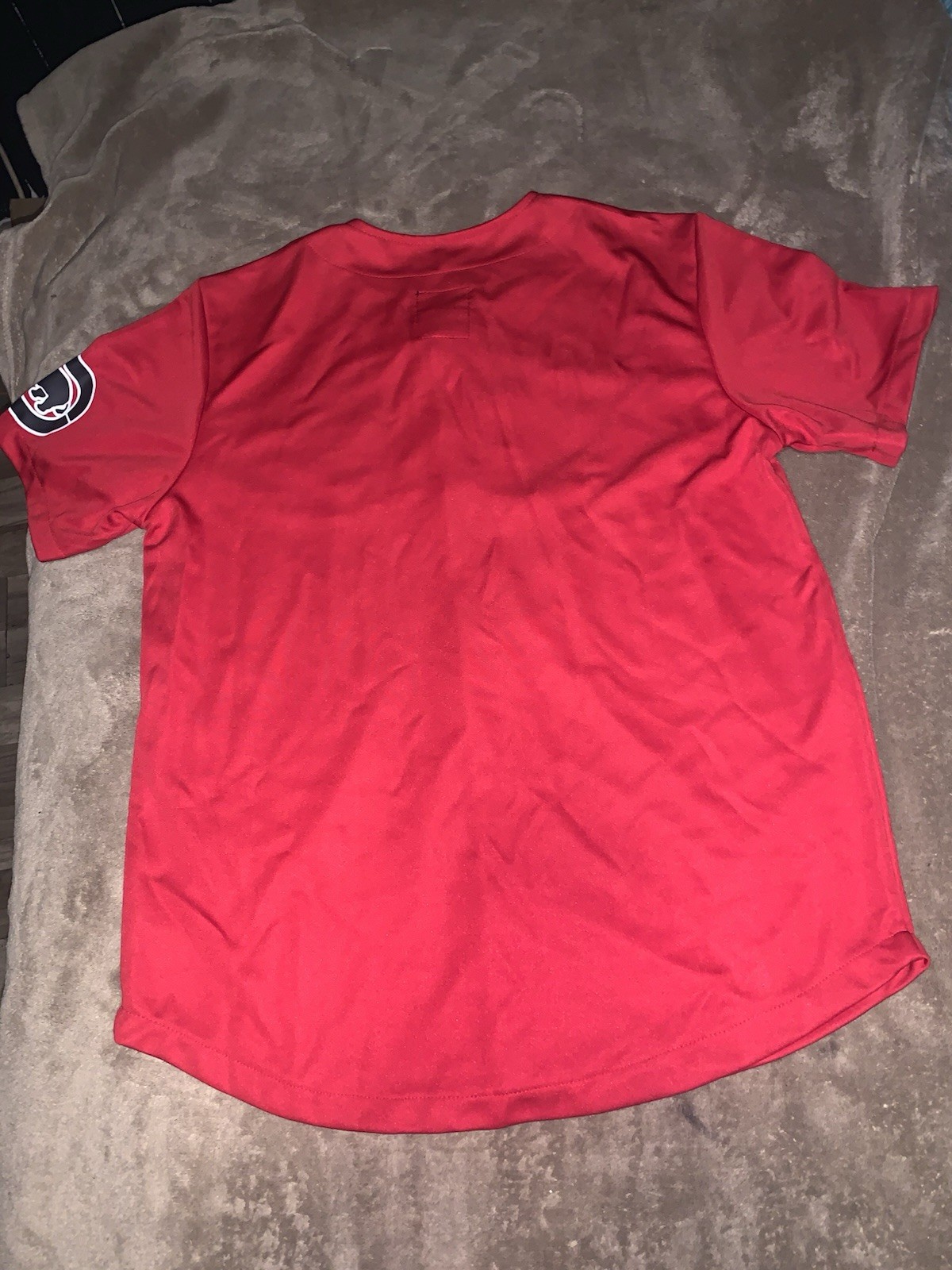 Ecko Unltd Mens Short Sleeve Heavy Weight Red Black Baseball Jersey NWT VTG gallery