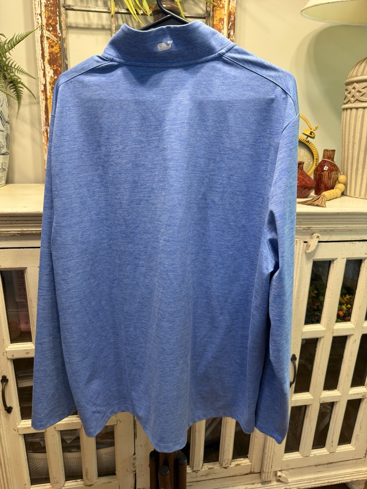 Vineyard Vines Performance Men's Blue XL 1/4 Zip Mock Neck Pullover Top gallery